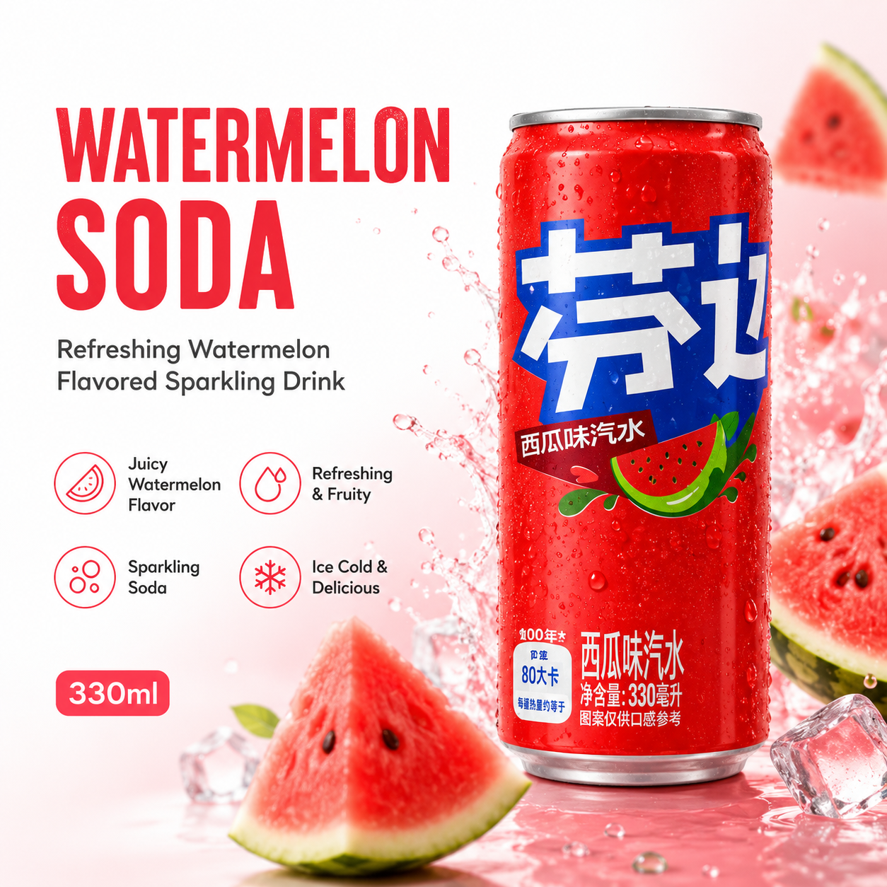 Asian Drink ready for sale - Watermelon soda