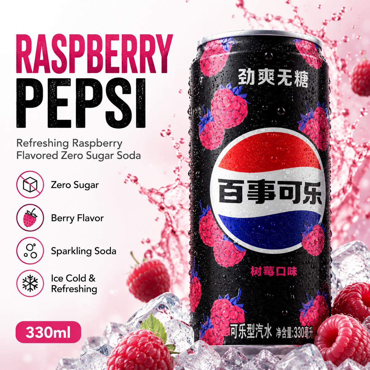 Asian Drink ready for sale - Raspberry pepsi