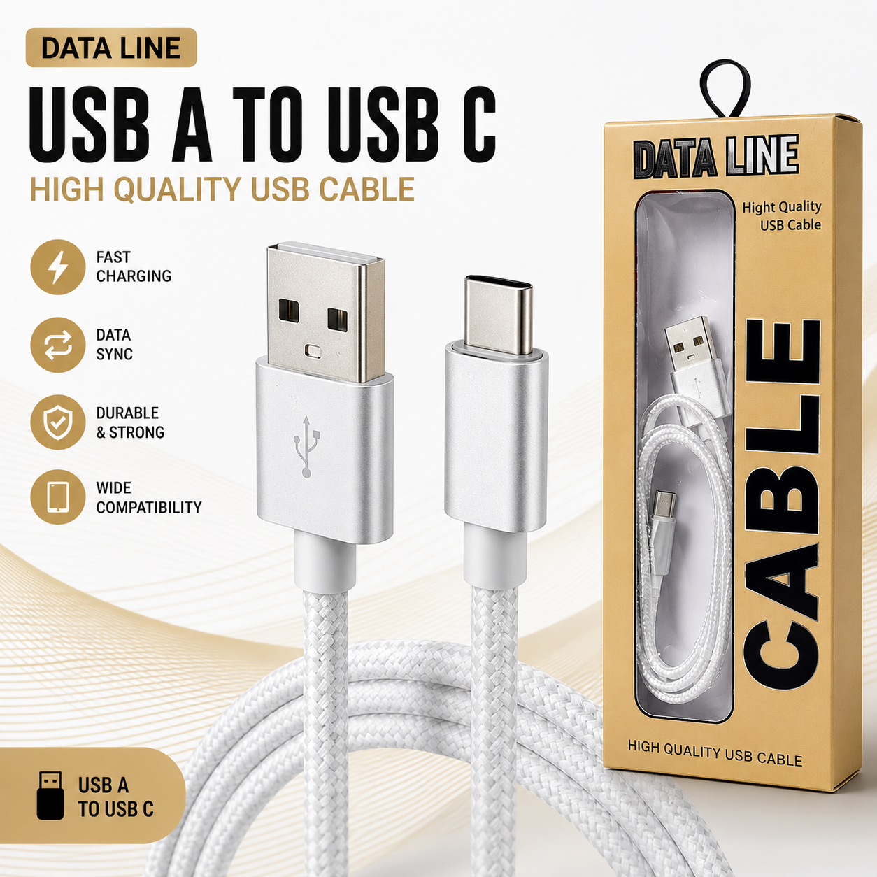 USB-A to USB-C| Cable Kit – Retail Ready | Wholesale