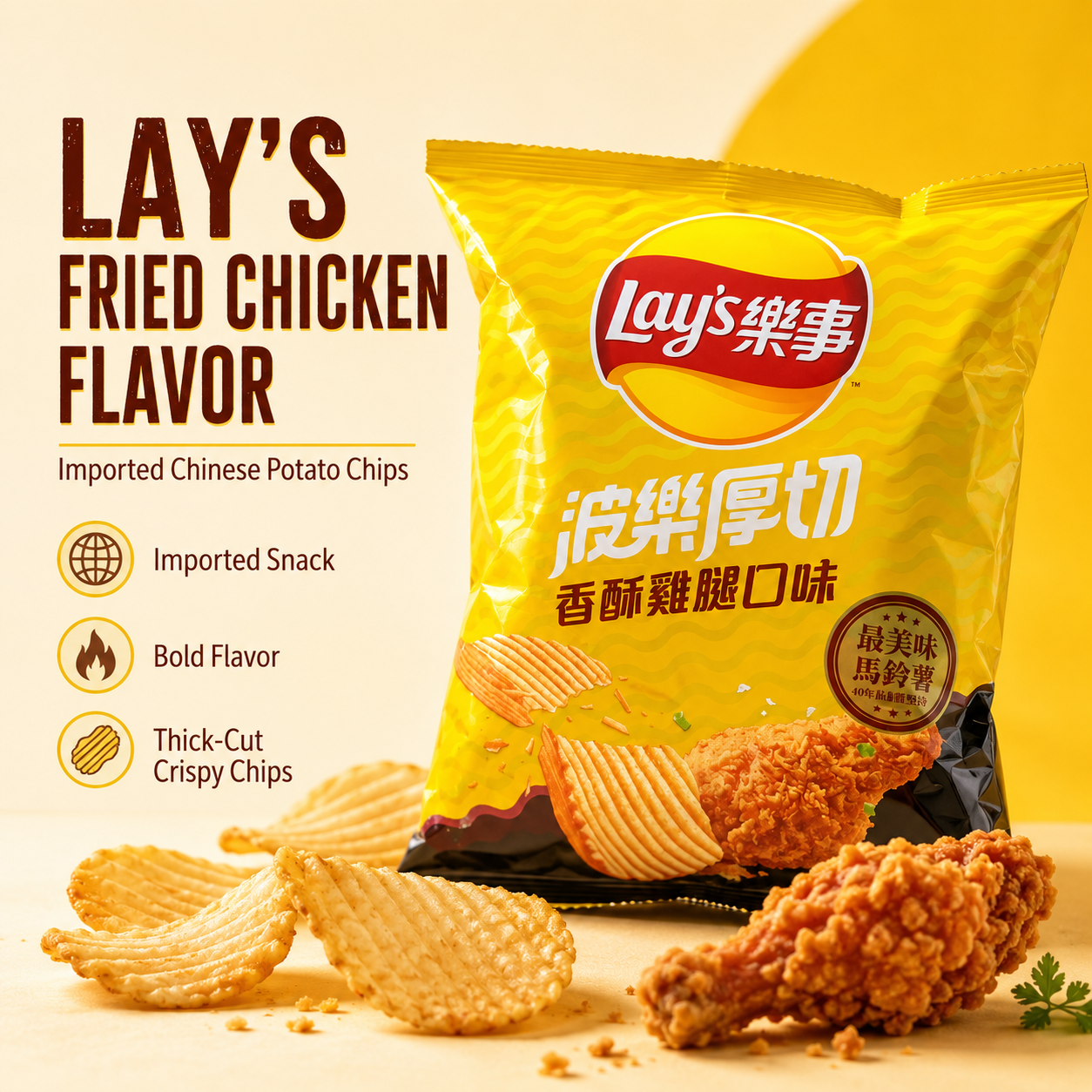 Asian chips ready for sale - Fried Chicken