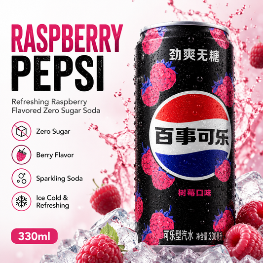 Asian Drink ready for sale - Raspberry pepsi