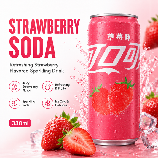 Asian Drink ready for sale - Strawberry soda